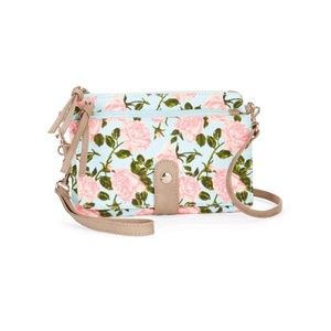 No Boundaries Floral Wristlet crossbody bag